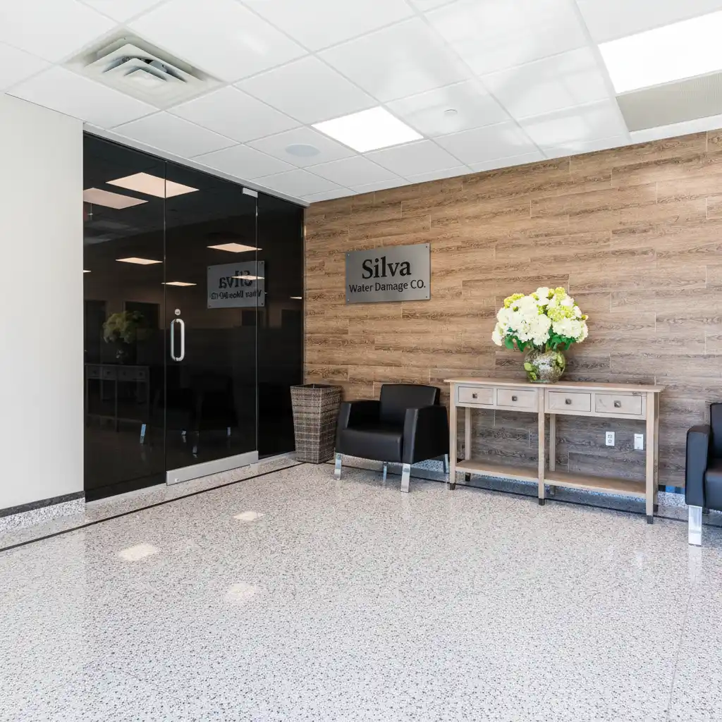 Silva Water Damage CO office reception area in Union City, NJ